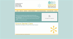 Desktop Screenshot of grovedentalcare.com